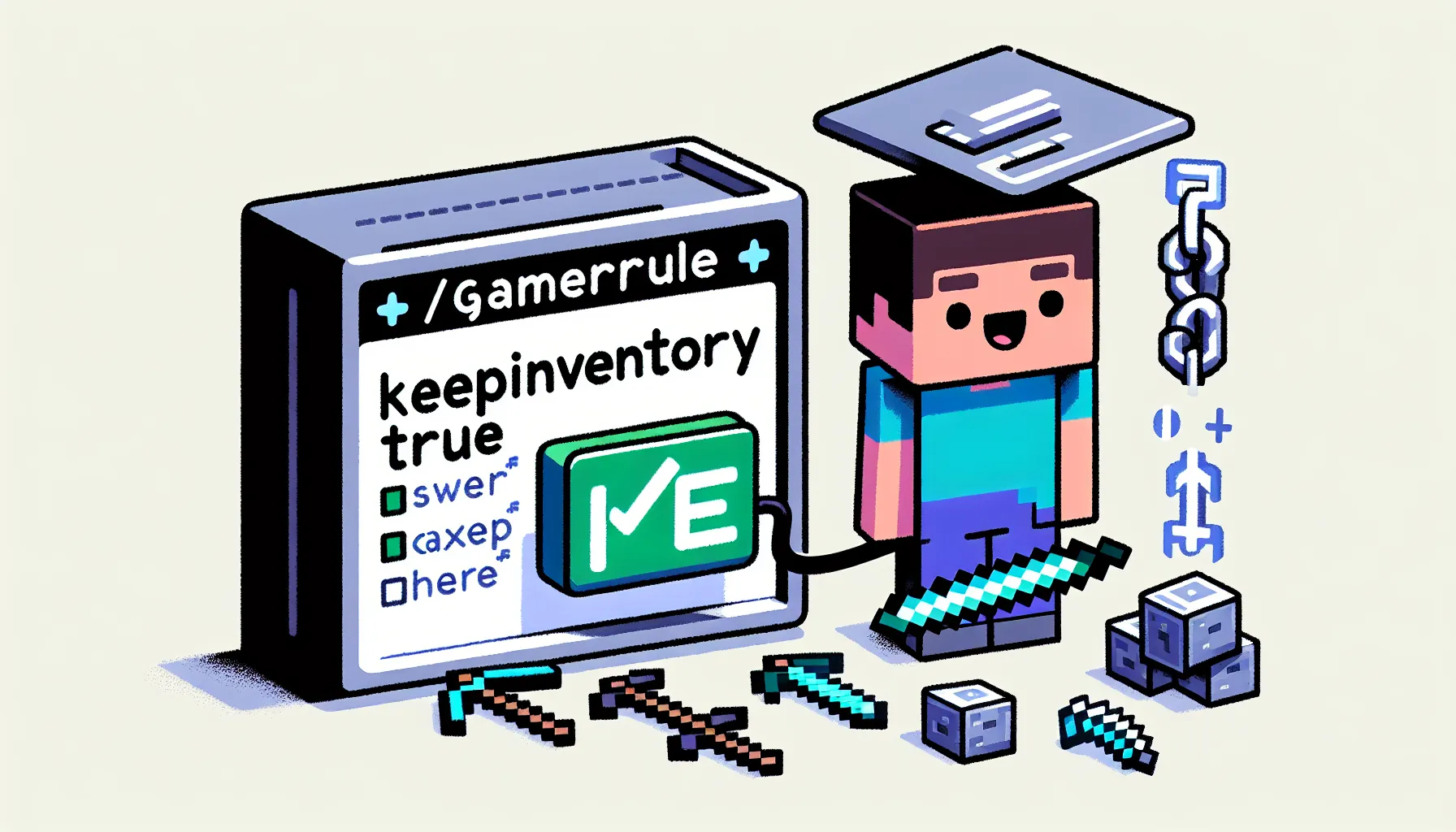 How to Keep Inventory When You Die in Minecraft